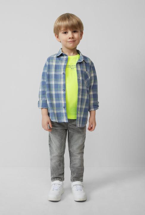 Produktbild S.Oliver T-Shirt Baumwoll-T-Shirt mit Print und verlängertem Rückteil (116, 122)