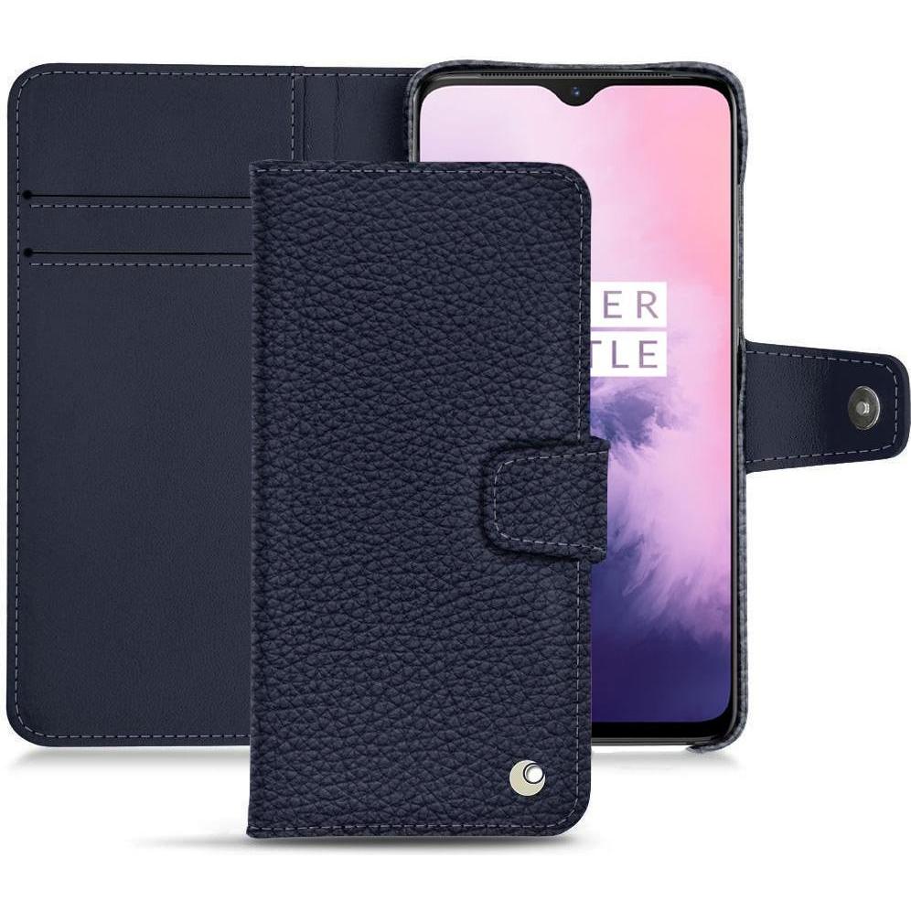 Noreve Lederschutzhülle Wallet (OnePlus 7), Smartphone Hülle, Violett