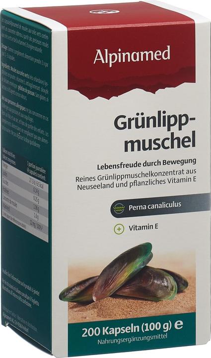 Actual product image Alpinamed Green-lipped mussel (120 Piece, Capsules, 100 g)