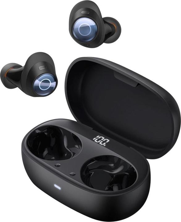 Actual product image Baseus Bowie MA20 Pro TWS Wireless Headphones with ANC and IPX6 - Black (ANC, 8 h, Wireless)