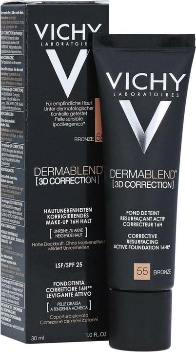 Produktbild Vichy DERMABLEND 3D CORRECTION fond de teint resurfaçant #55-bronz (55-bronz)