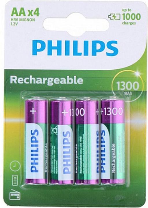 Philips Akku Rechargeable (4 pcs., AA, 1300 mAh)