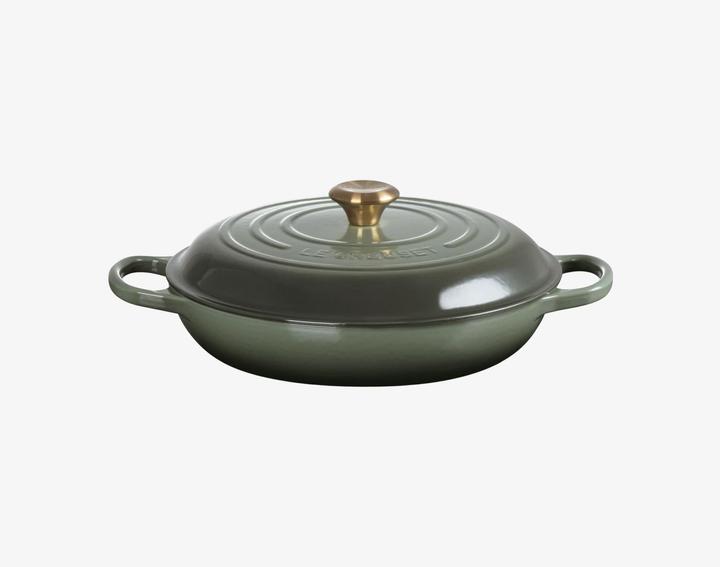 Produktbild Le Creuset Profitopf SIGNATURE dunkelgrün (30 cm, Kochtopf, Gusseisen)