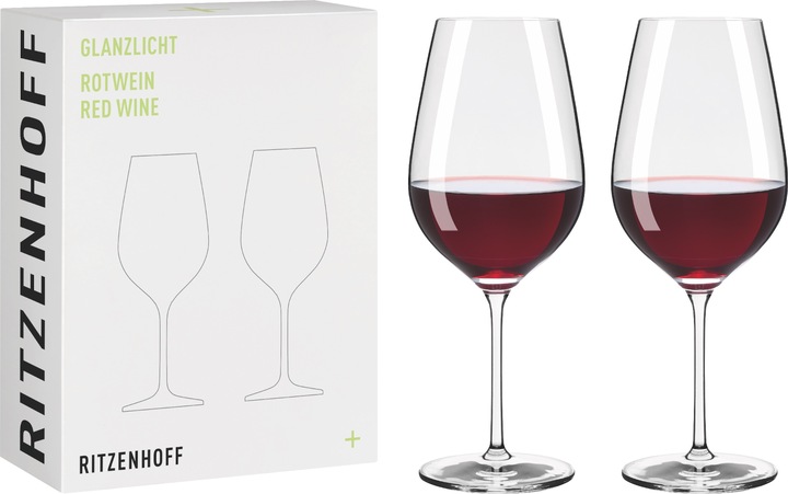 Actual product image Ritzenhoff Glossy red wine glass set of 2 (60.90 cl, 2 Glasses, Red wine glasses)