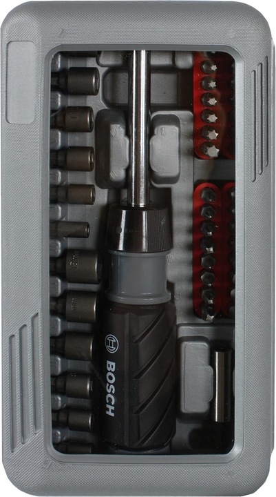 Produktbild Bosch Zubehör Titan-Schraubendreher-Set 46 Stück(e) (Innensechsrund TX M10, Innensechsrund TX M15, Innensechsrund TX M20, Innensechsrund TX M30, Kreuz Phillips PH M1, Kreuz Phillips PH M2, Innensechsrund TX M27, Innensechsrund TX M40, Kreuz Phillips PH M0, Kreuz Pozidriv PZ M1, Kreuz Pozidriv PZ M3, Kreuz Pozidriv PZ M0, Sechskant (hexagonal) M2)
