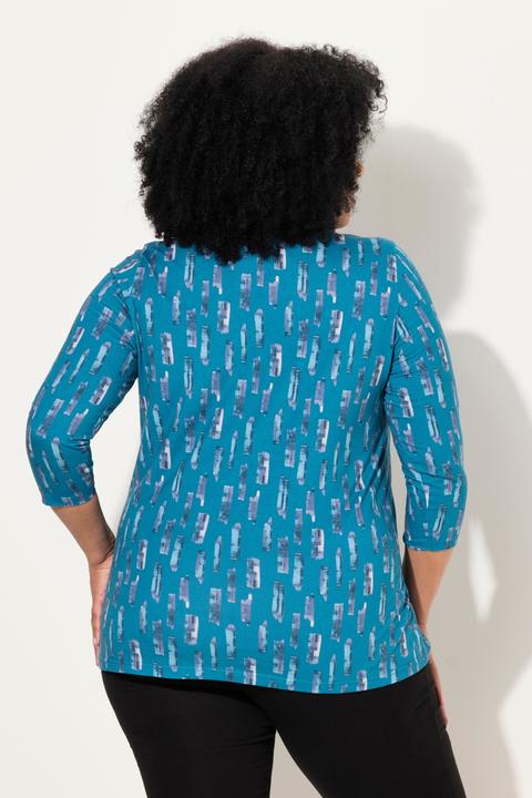 Immagine prodotto Ulla Popken Maglia dal taglio lungo e svasato con scollo a V e maniche a 3/4 (58)