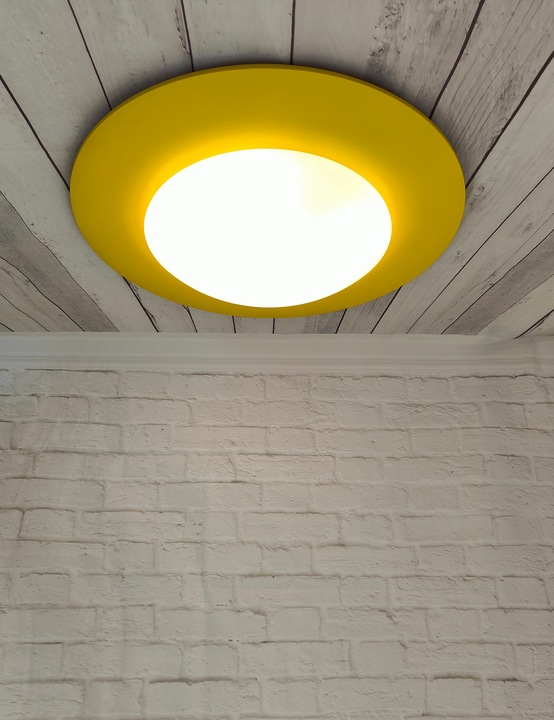 Productafbeelding Niermann Stand By Niermann Saturn plafondlamp E27 geel Made in Germany