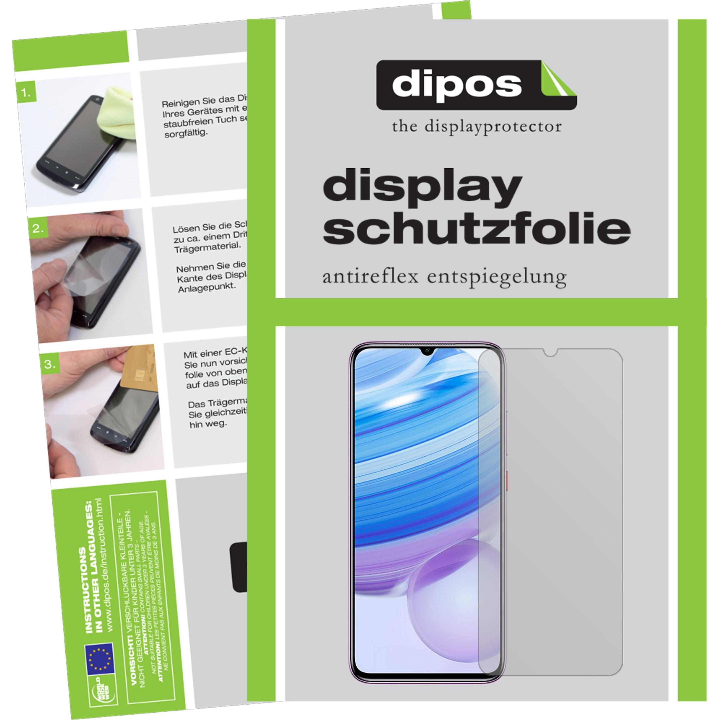 Dipos Displayschutzfolie Antireflex (5 Stück, Xiaomi Redmi 10X Pro), Smartphone Schutzfolie, Transparent