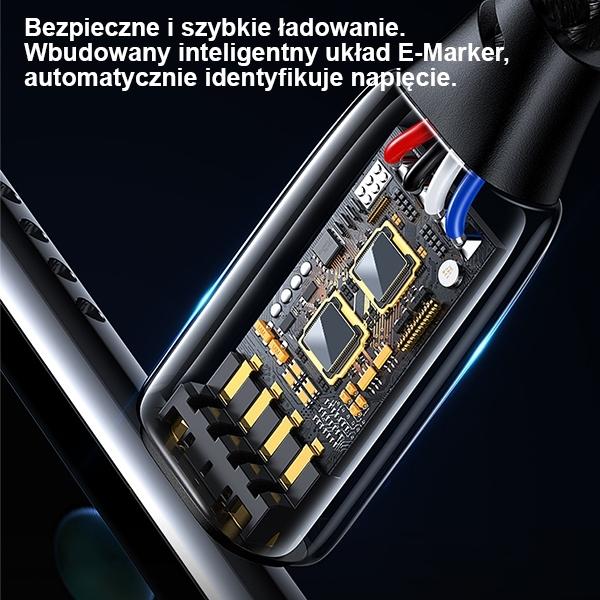 Actual product image Usams Charging Cable Type-C to Type-C - Black (1.20 m, USB 3.1)