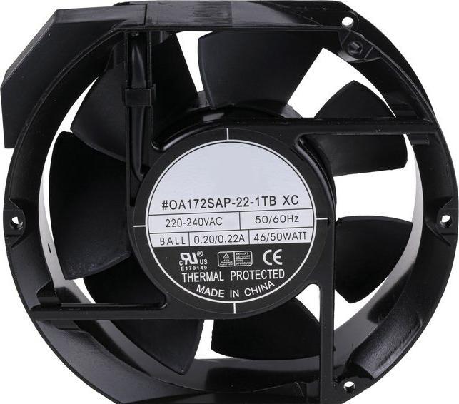 Productafbeelding RS PRO Ventilator 150x172x51mm 230VAC 50W 509,8m³/h (172 mm, 2x)