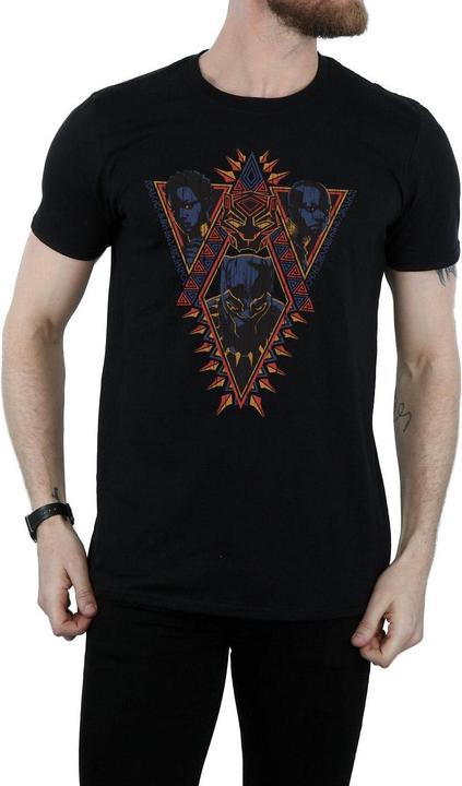 Image du produit Mens Black Panther Tribal Heads T-Shirt (XL)