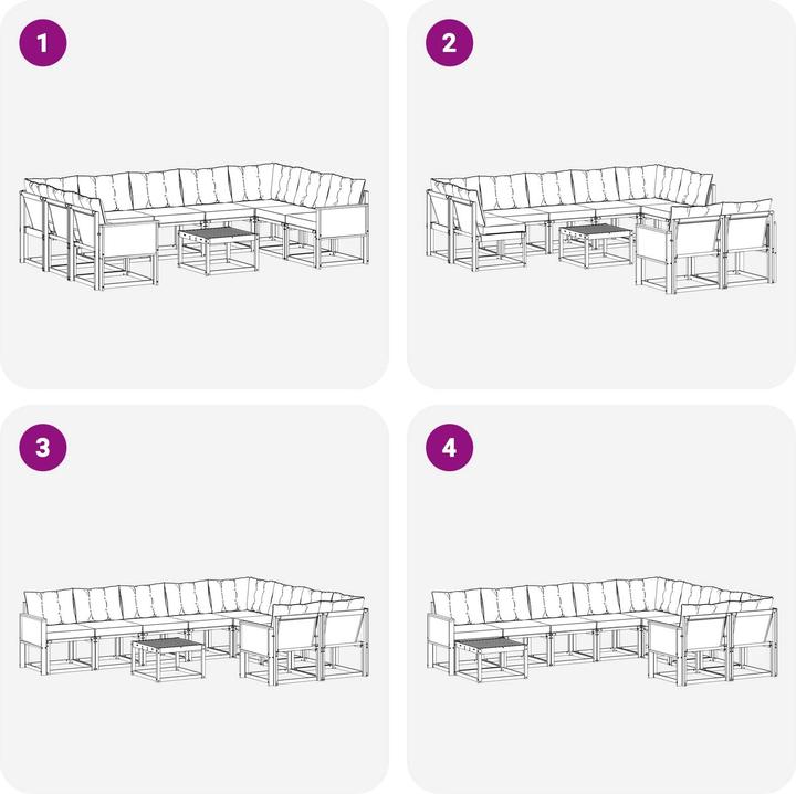 Produktbild vidaXL Gartenmöbel Set
