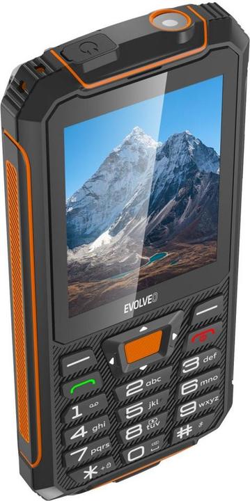 Produktbild Evolveo StrongPhone Z6, vodot??sn?? odoln?? Dual SIM telefon,??erno-oran??ov?? (2.80", 2 Mpx, 2G)