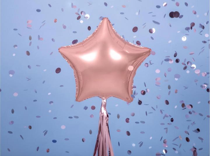 Produktbild Partydeco Sternballon Rosegold 48cm (1 x)