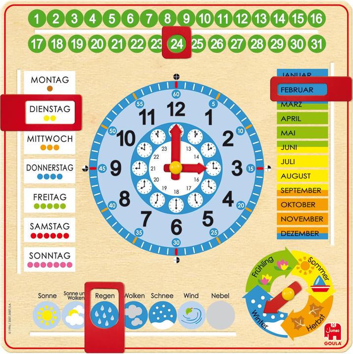 Produktbild Goula Kalenderuhr (Deutsch, 2 - 3 Jahre)