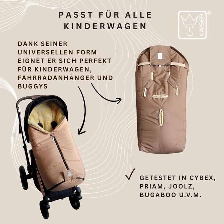 Image du produit Kaiser Baby Kaiser Lammfell Fusssack Iglu 2.0, sand