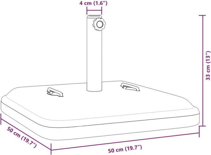Produktbild vidaXL Sonnenschirmständer