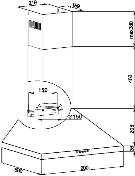 Produktbild Amica Kaminhaube (Wandhaube)