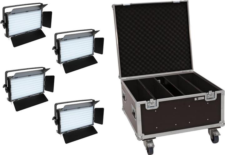 Image du produit Eurolite Set 4x LED PLL-480 CW/WW Panel + Case (LED)