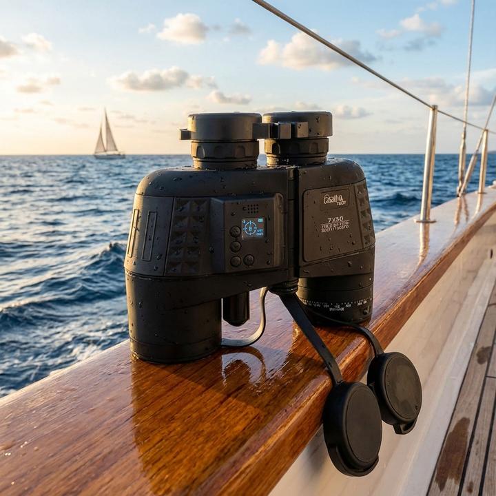 Produktbild Casativo Premium Marine-Fernglas mit OLED-Display, wasserdicht, 7 x 50 (7x, 50 mm)