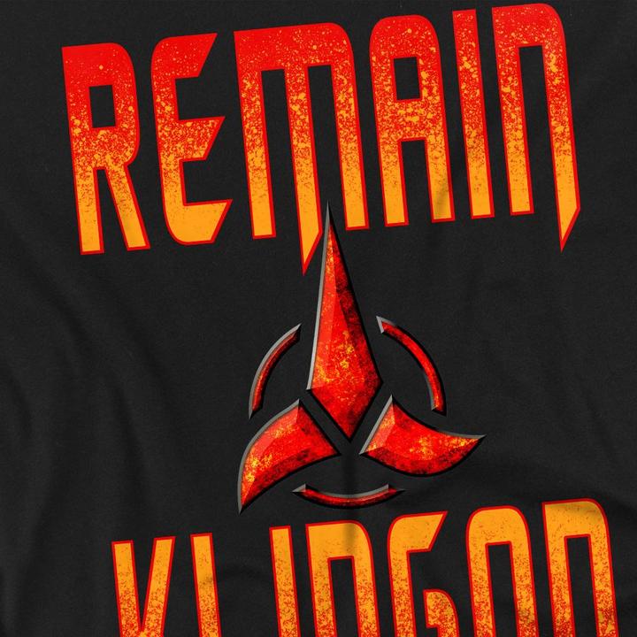 Produktbild Universal Textiles Remain Klingon TShirt (XL)