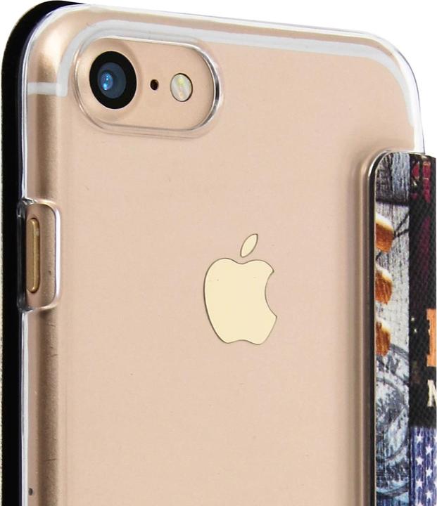 Actual product image Akashi Flip-Schutzhülle New York Sunset für Apple iPhone 7 und 8 (Apple iPhone 7, Apple iPhone 8)