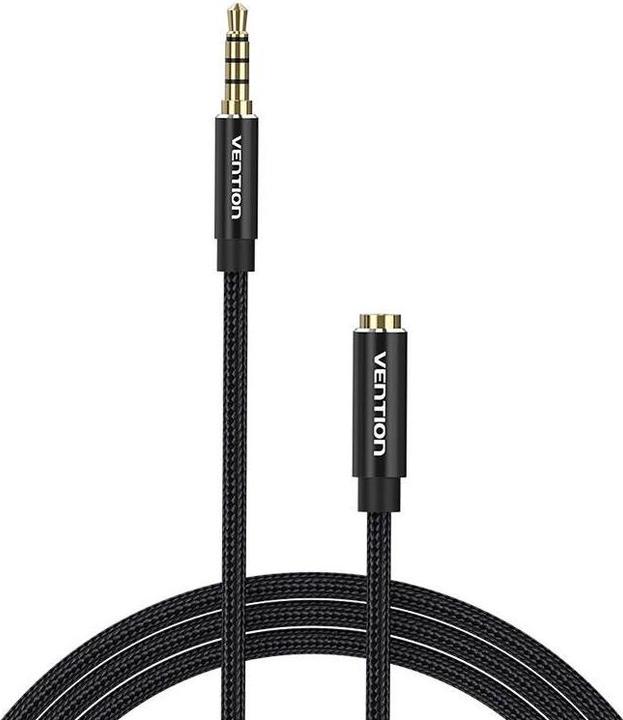 Produktbild Vention TRRS 3.5mm Male to 3.5mm Female Audio Extender 3m BHCBI Black (3 m)