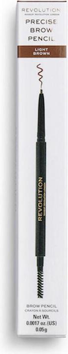 Actual product image Makeup Revolution Precise Brow Pencil (Light Brown)