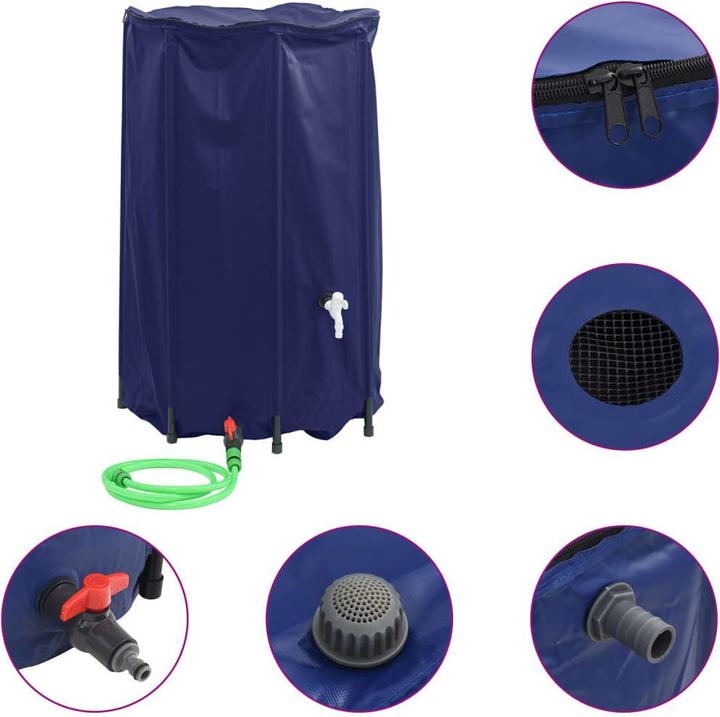 Image du produit VidaXL Réservoir d'eau avec robinet Pliable 500 L PVC (500 l)