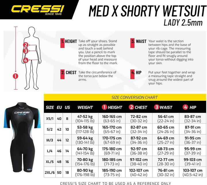 Produktbild Cressi Med X (2.5 mm, XL)