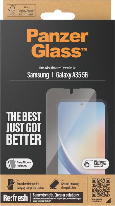 Immagine prodotto PanzerGlass Ultra-Wide Fit (1 Pezzo/i, Samsung Galaxy A35)