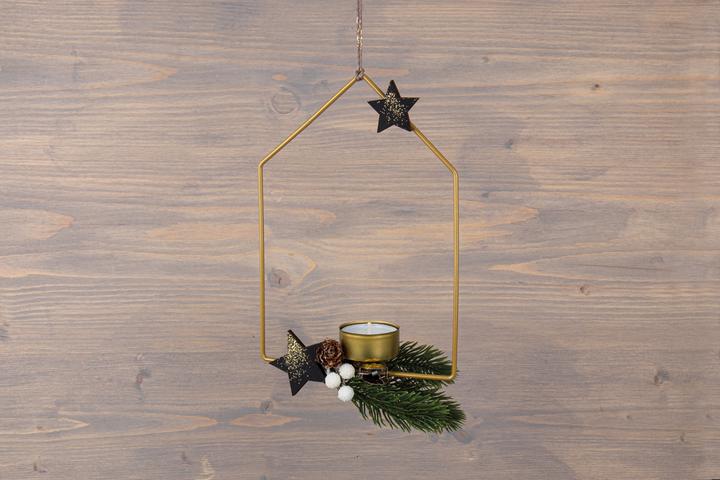 Image du produit Rayher Anneau métallique "Maison", lot de 3, doré (13,5 x 19 cm, 15,5 x 23 cm, 18 x 27,5 cm)