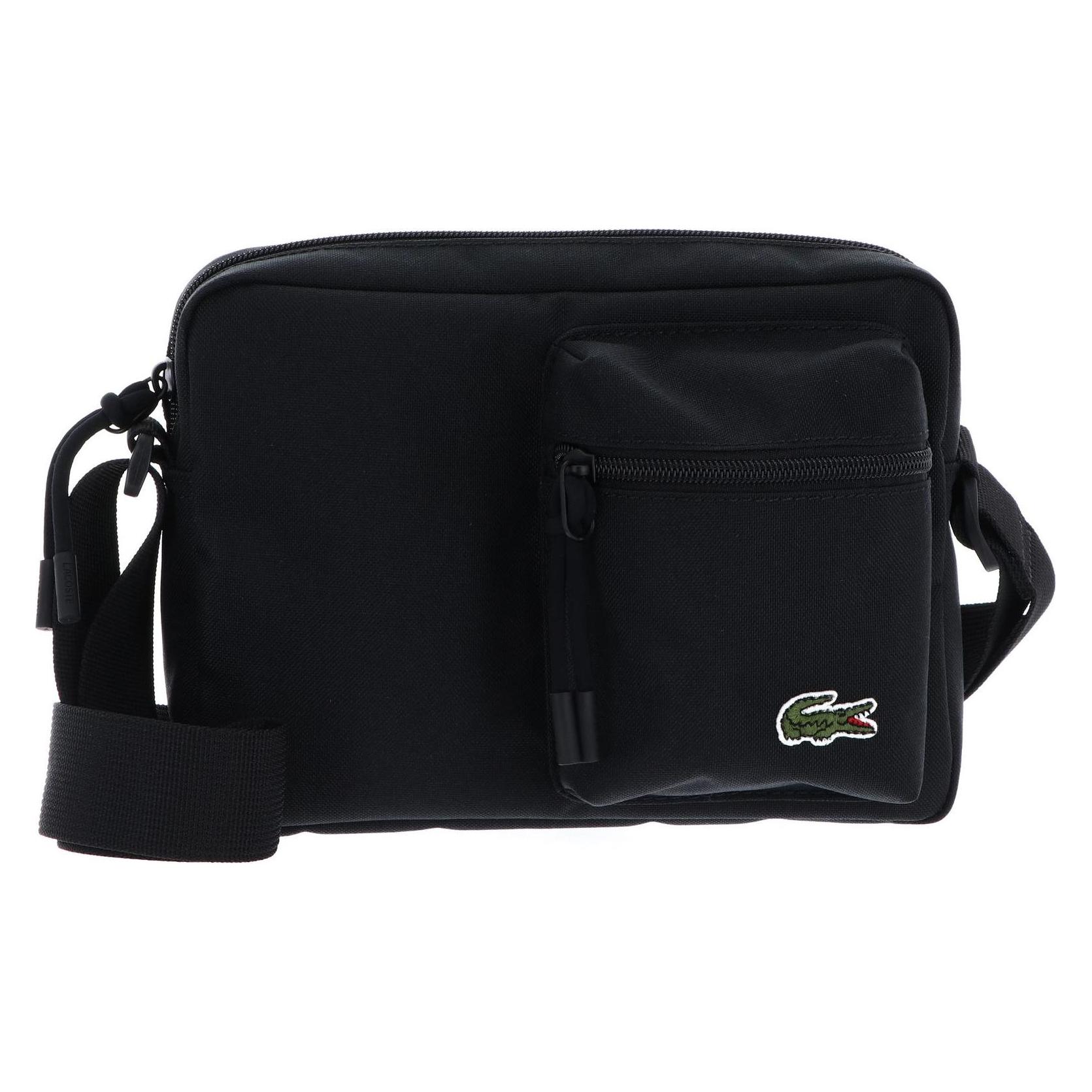 Lacoste, Unisex, Handtasche, Neocroc Reporter Bag, Schwarz