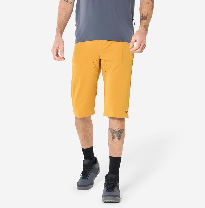 Produktbild Rockrider Radhose kurz atmungsaktiv Unisex gelb (3XL)
