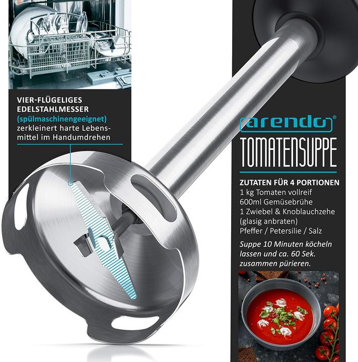 Immagine prodotto Arendo Stabmixer-Set mit Schneebesenaufsatz