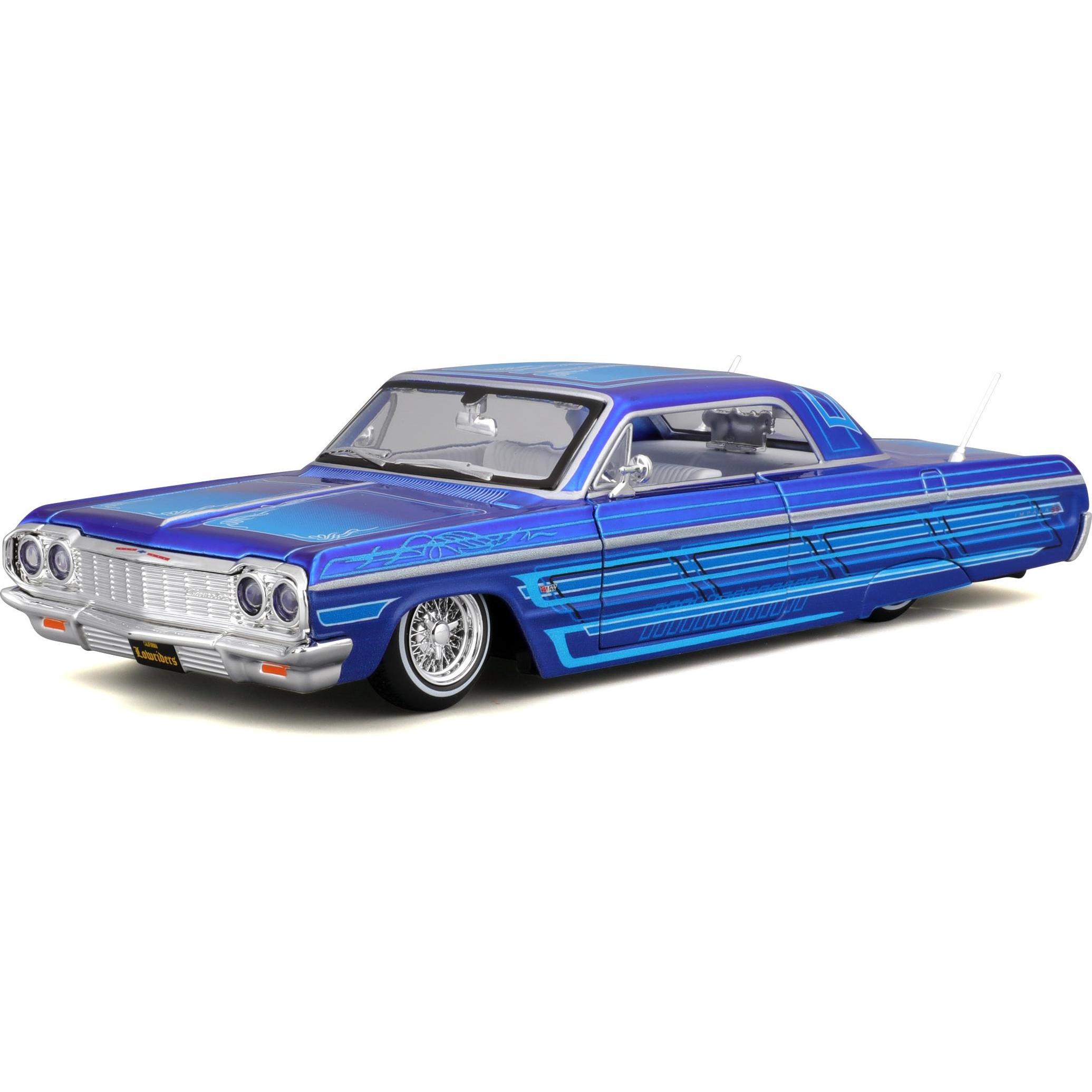 Maisto Chevrolet Impala 1964 Lowrider 1/24 blau - kaufen bei