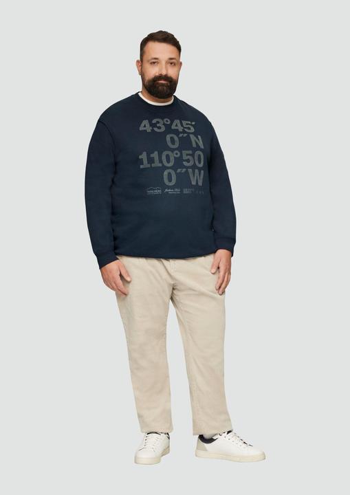 Produktbild S.Oliver Sweatshirt Sweatshirt mit Flock-Print (3XL)