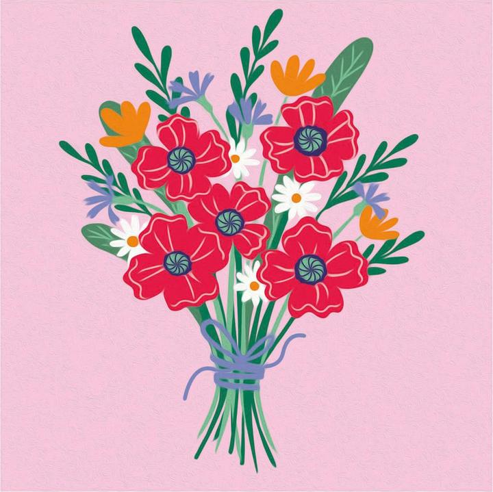 Immagine prodotto Ravensburger CreArt - Pittura per numeri 25519 - Bouquet di papaveri - a partire da 12 anni