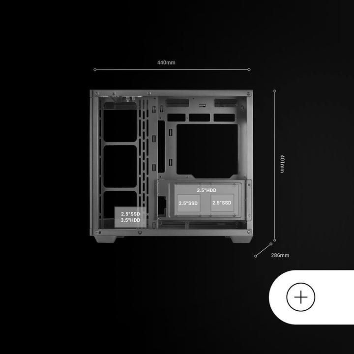 Produktbild Mars Gaming MC-3TCORE (ATX, mATX, Mini-ITX)