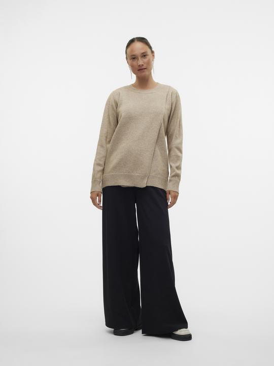 Produktbild Mamalicious Rundhals Gerippte Ärmelbündchen Pullover Gestricktes Oberteil