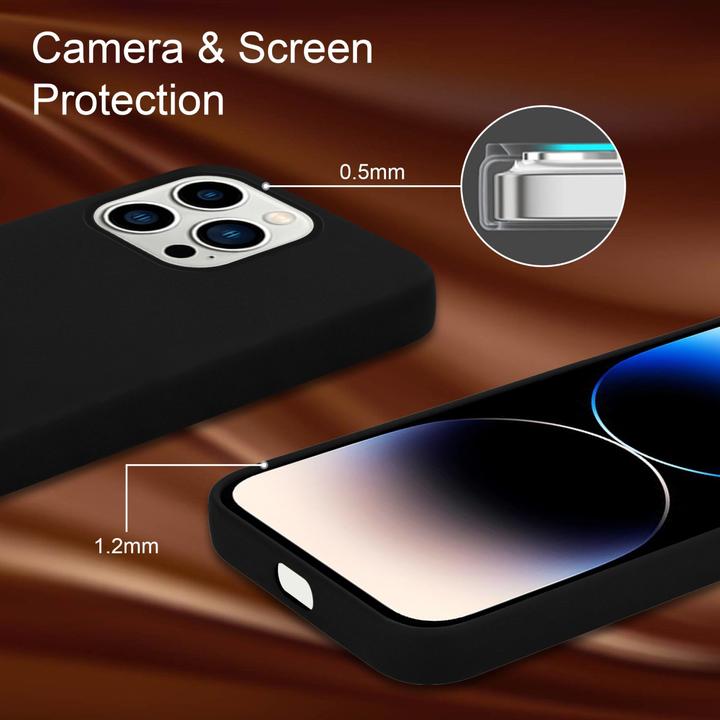 Produktbild Cadorabo Hülle für Apple iPhone 14 PRO im TPU Liquid Silicone Case Style (Apple iPhone 14 Pro)