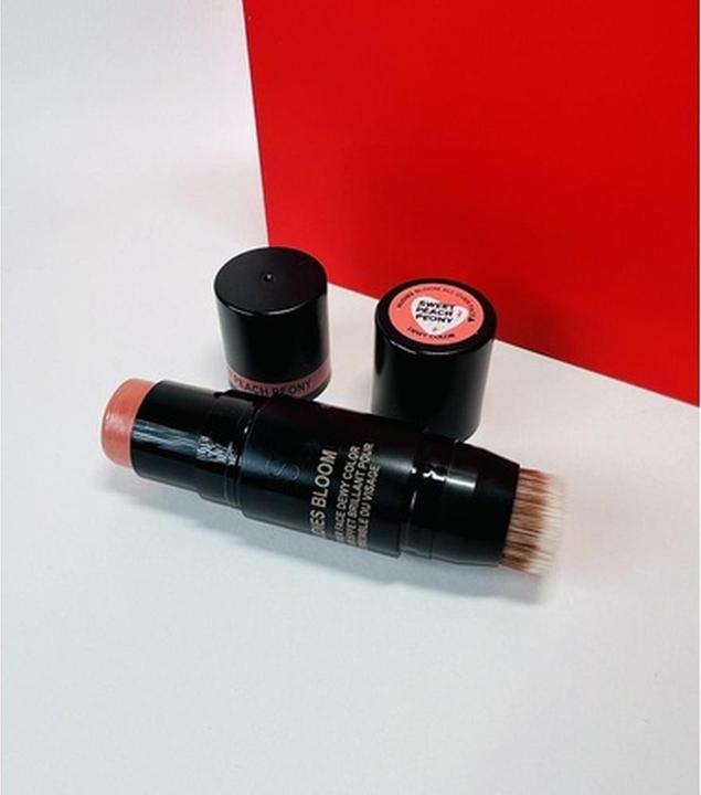 Actual product image Nudestix Nudies All Over Faceoom pink stick Sweet Peach Peony 7g (Sweet Peach Peony)