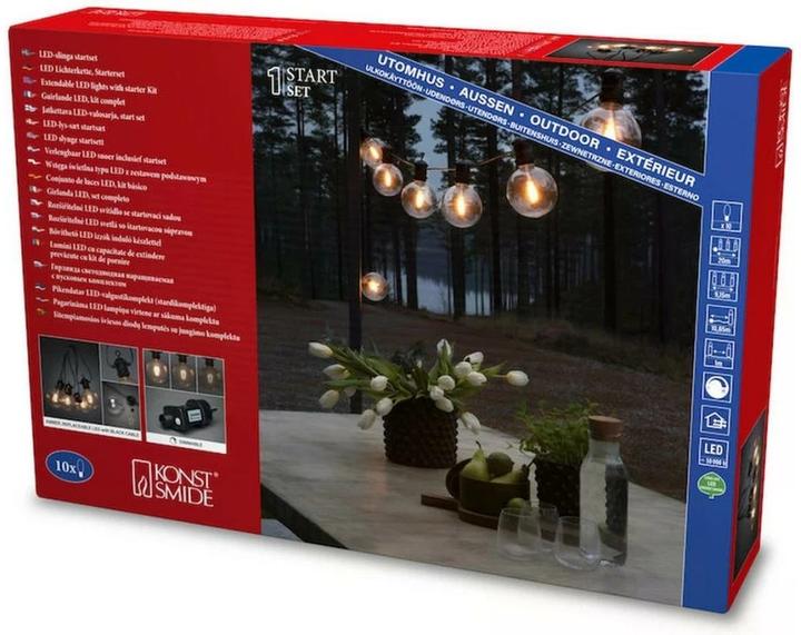 Actual product image Konstsmide 2394-800 Light chain system indoor/outdoor Energy class: F (A - G) via mains connection Anz (9.15 m)