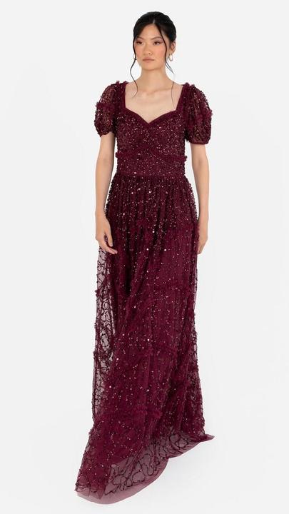 Image du produit Herba Abito Maxi con Scollo a Cuore e Frange (42)