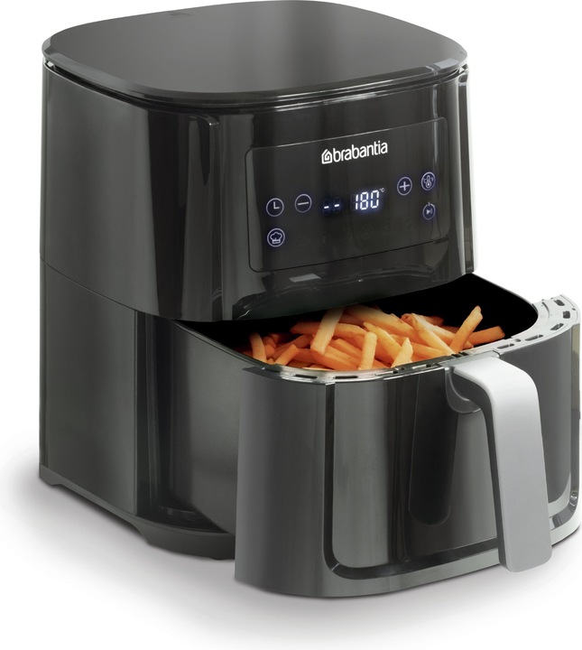 Actual product image Brabantia BBEK1131 HaloAir Airfryer - Hot Air Fryer - 5.5 L - 1700 Watt Zwart