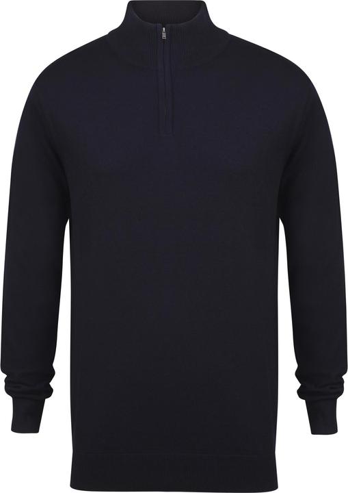 Actual product image Henbury 14 zip long sleeve jumper (XS)