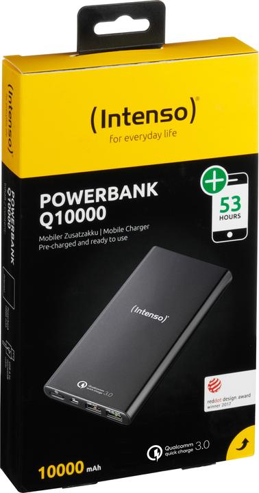 Produktbild Intenso Power Bank Q10000 (10000 mAh, 5 W, 37 Wh)