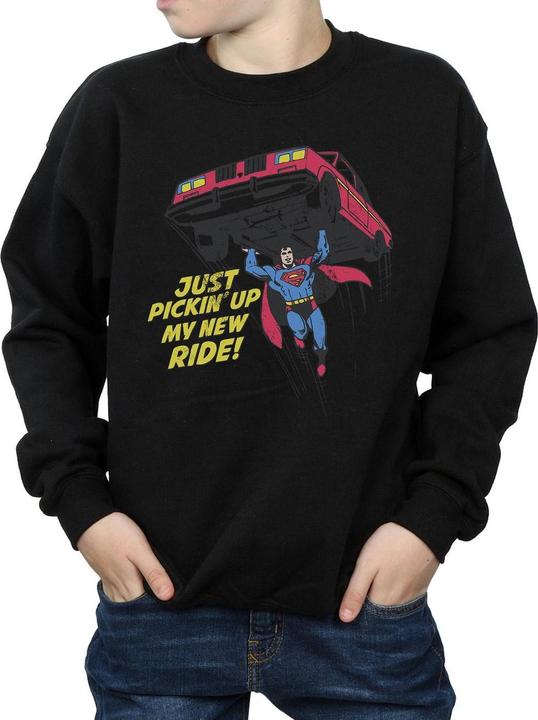 Actual product image Boys Superman New Ride Sweatshirt (140, 146)