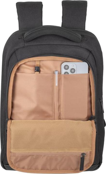 Produktbild Rivacase ECO Laptop Rucksack 14 Zoll kompatibel mit MacBook Air 15-28 x 41 x 17,5 cm - robustes Hand (15", Universal)