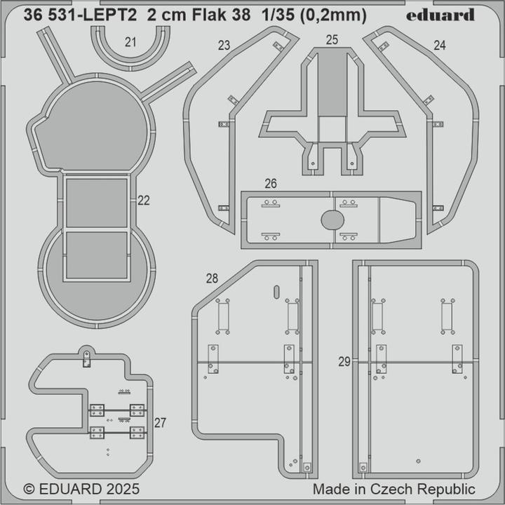 Produktbild Eduard 2 cm Flak 38 ICM